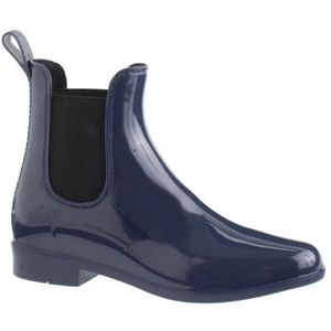 J. Crew Blue Chelsea Rain Boots Size 7